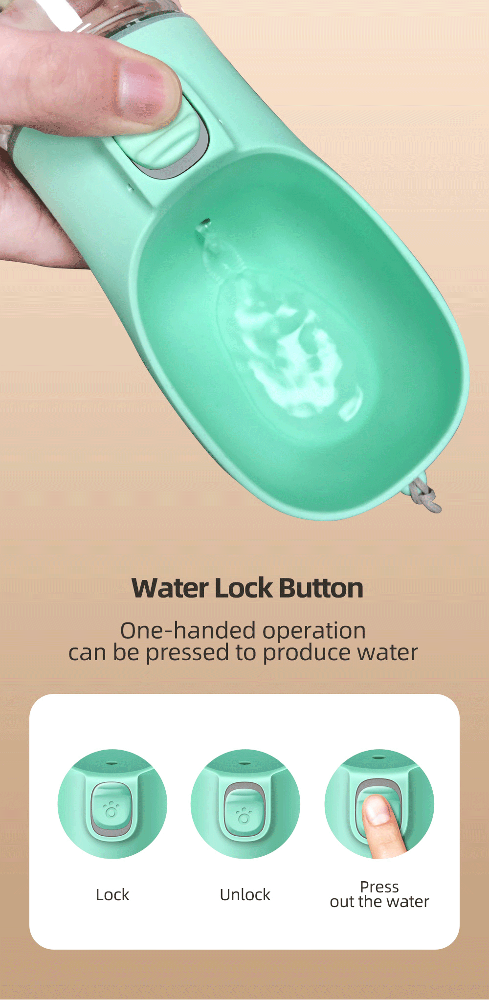 Dog Water Bottle For Small Large Dogs Cat Portable Puppy Cup Outdoor Travel Leak Proof Drinking German Shepherd Pet Supplies